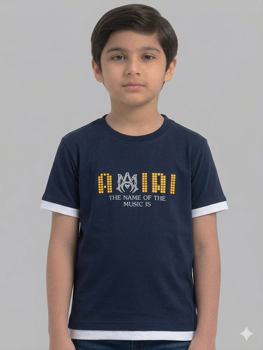 Stylish Graphic Print Cotton Ringer T-Shirt for Boys Casual Summer Daily Wear Collection