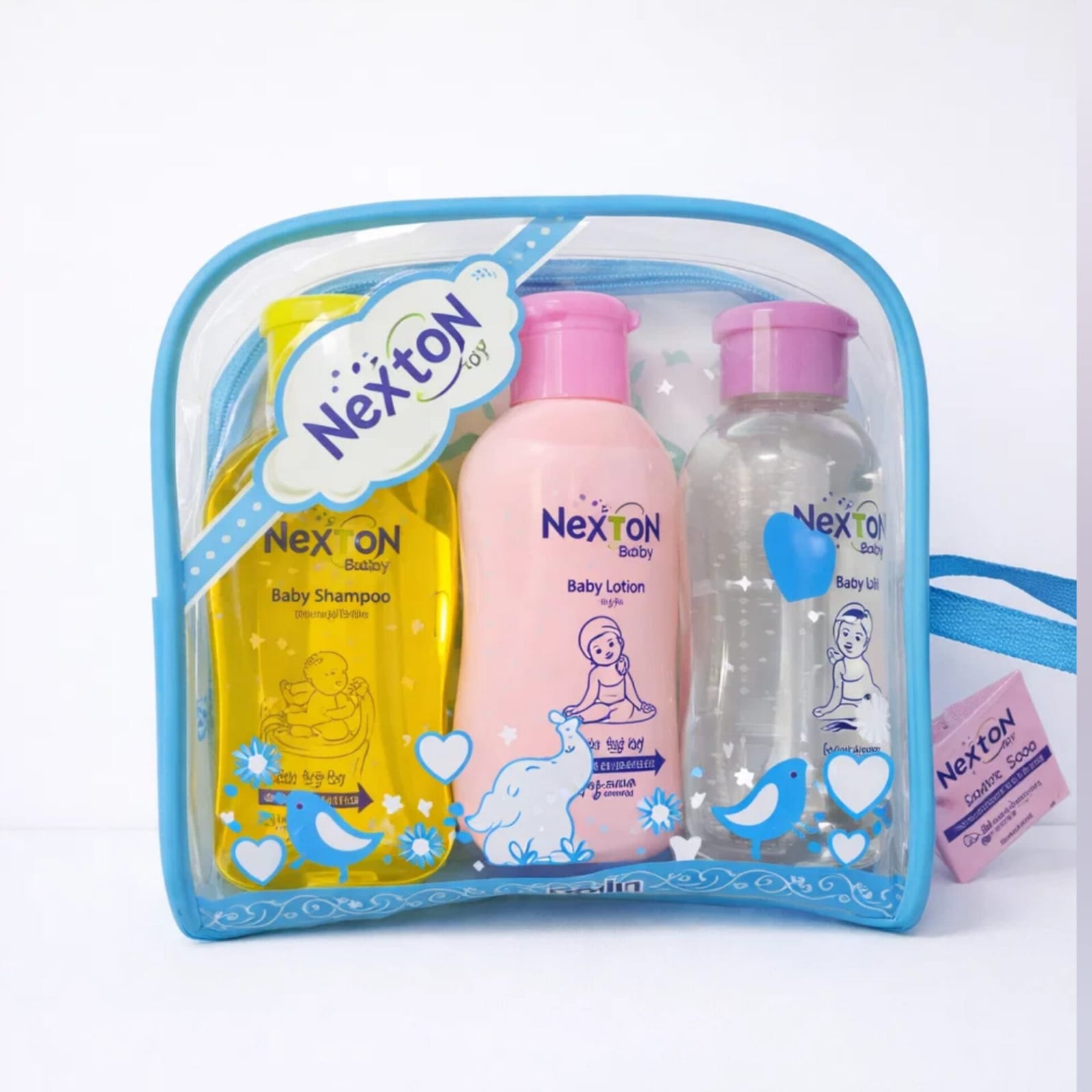 Nexton Baby Care Complete 5 pieces Gift Set Including Shampoo Lotion Oil Soap And Cleanser Kit