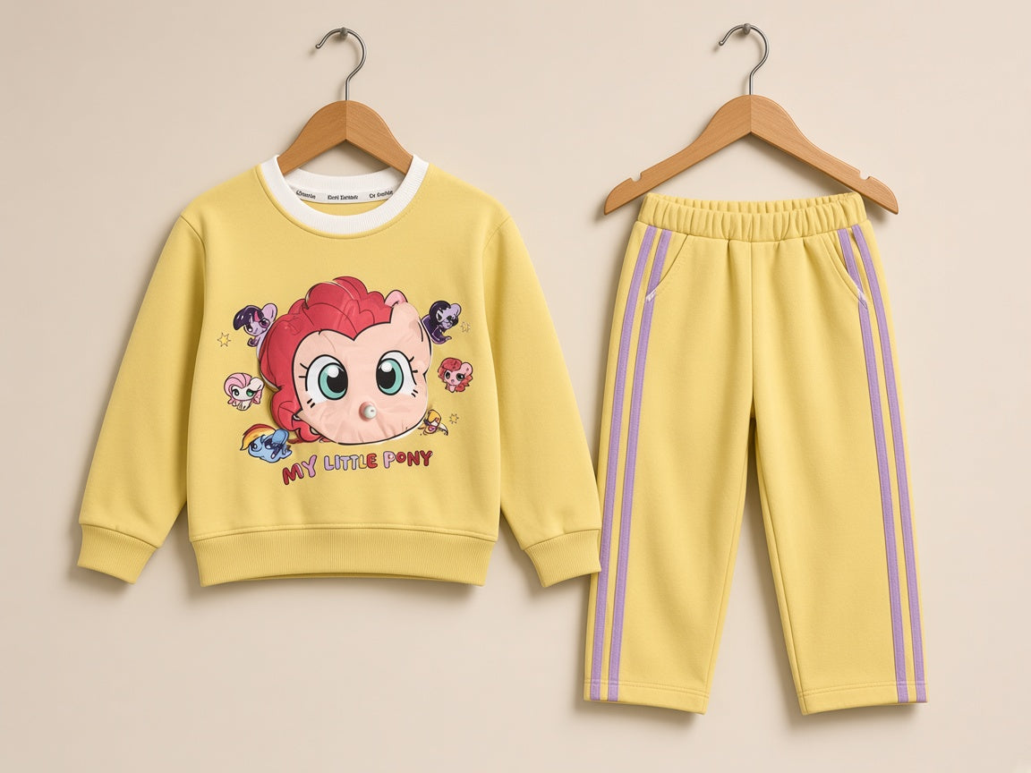Stylish Kids Two Piece My Little Pony Sweatshirt And Trouser Set