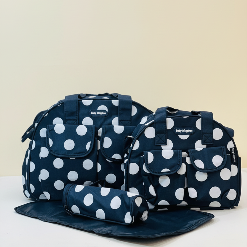 Premium Baby Diaper Bag Set – 3-Piece Travel Organizer with Insulated Bottle Holder