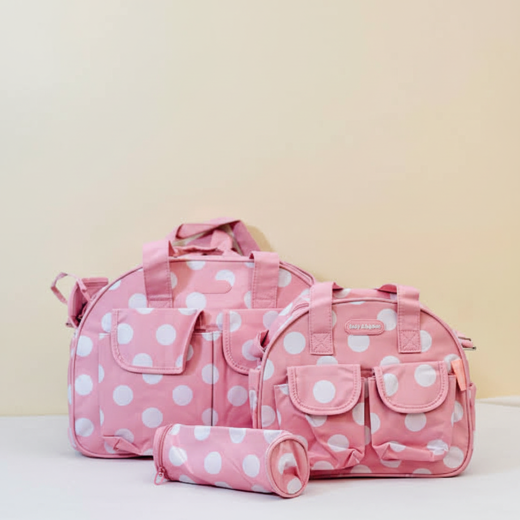 Premium Baby Diaper Bag Set – 3-Piece Travel Organizer with Insulated Bottle Holder