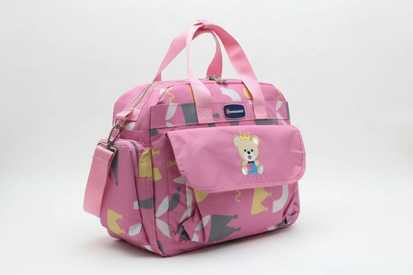 Sunshine Baby Mother Bag – Cute Bear Design, Spacious & Travel-Friendly Diaper Bag