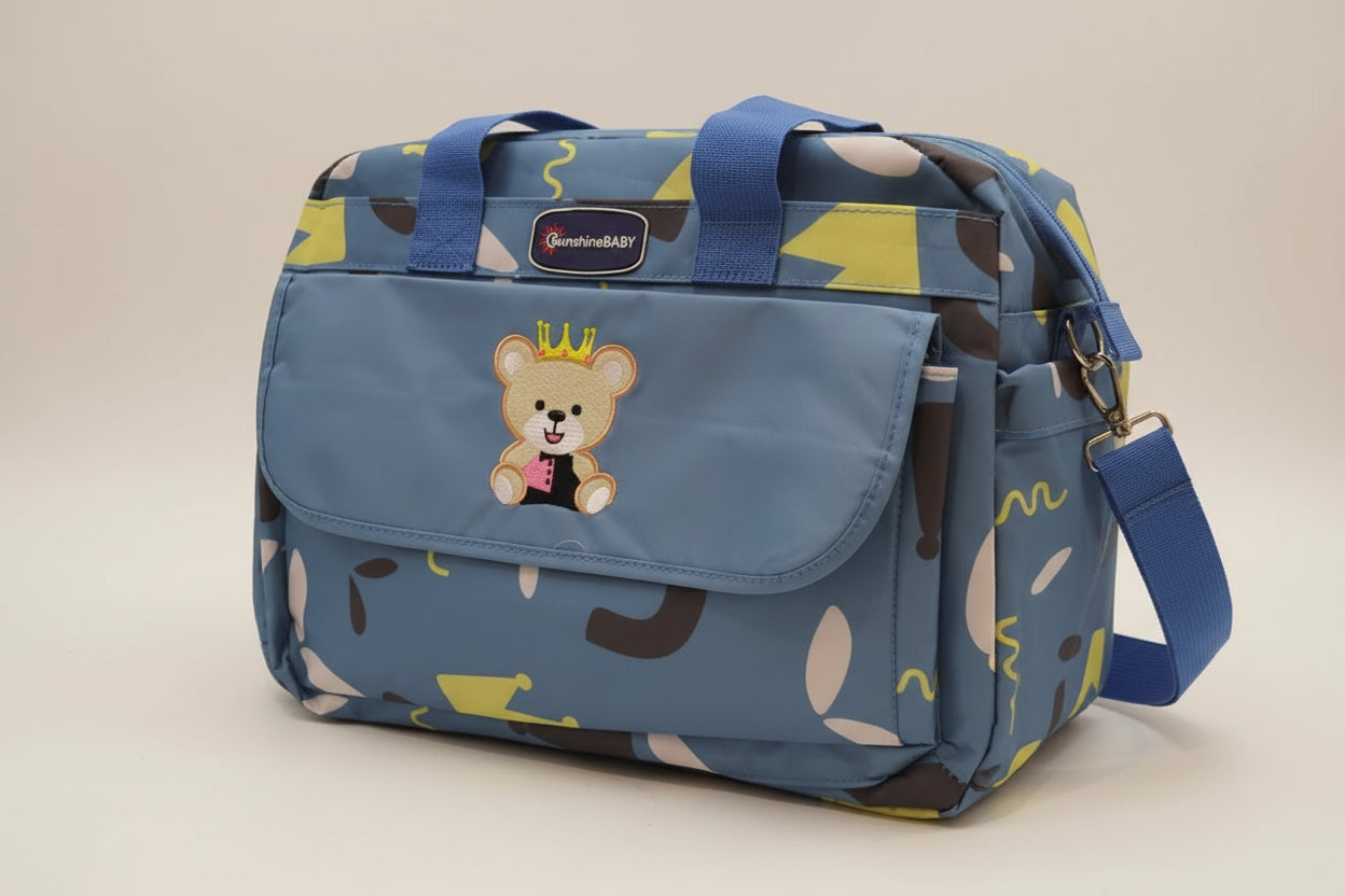 Sunshine Baby Mother Bag – Cute Bear Design, Spacious & Travel-Friendly Diaper Bag