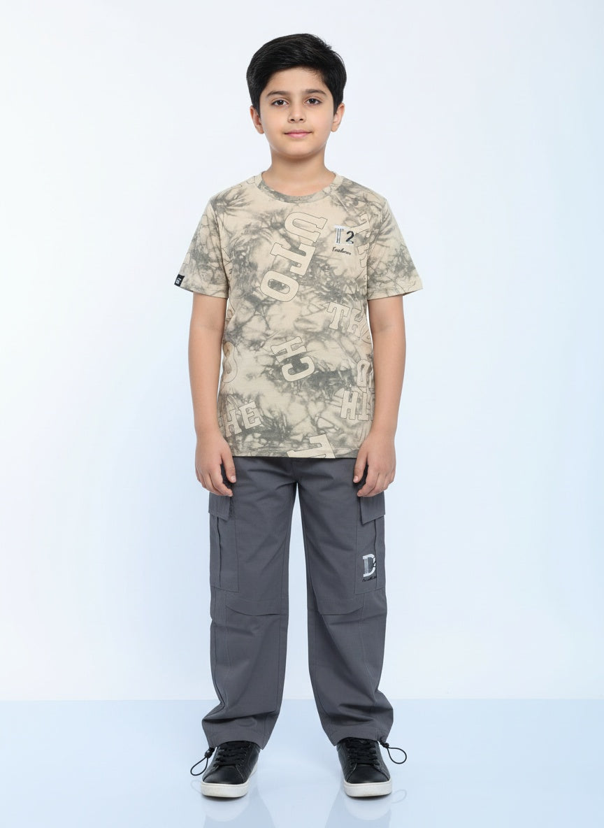 Stylish Boys’ Trouser & T-Shirt Set | Comfortable & Trendy Kids Outfit