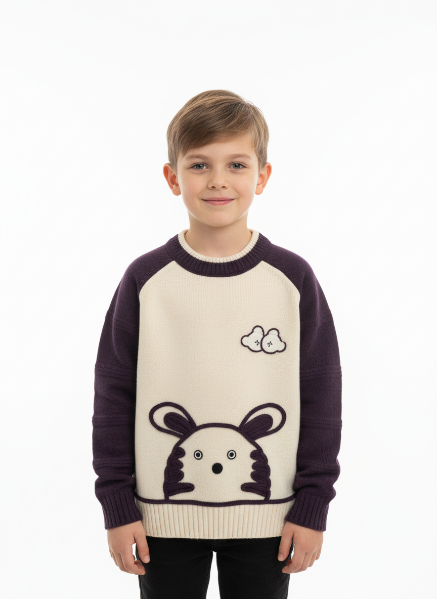 Premium Bear Graphic Winter Sweatshirt – Imported China Stuff (1–4 Years)