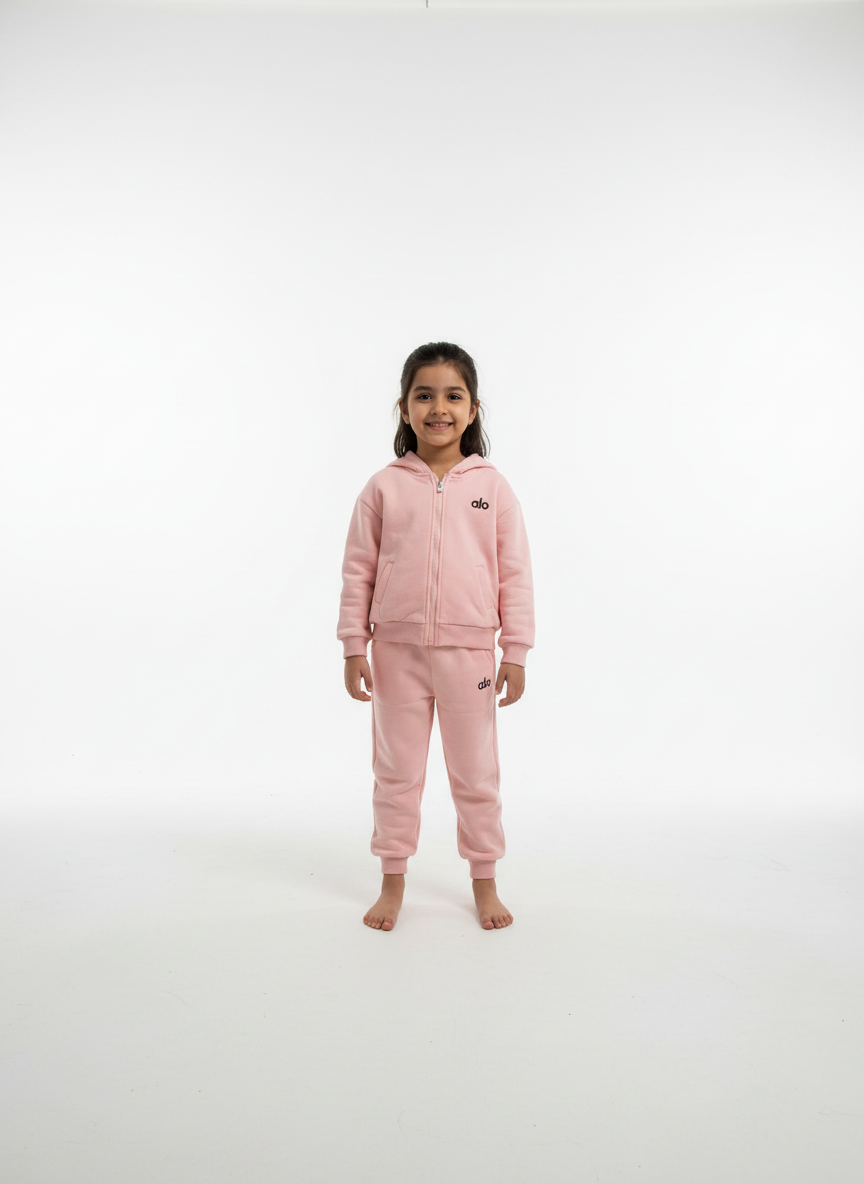 🧥 Premium Alo Kids Winter Tracksuit With Puffer Vest – (1 to 4 Years)