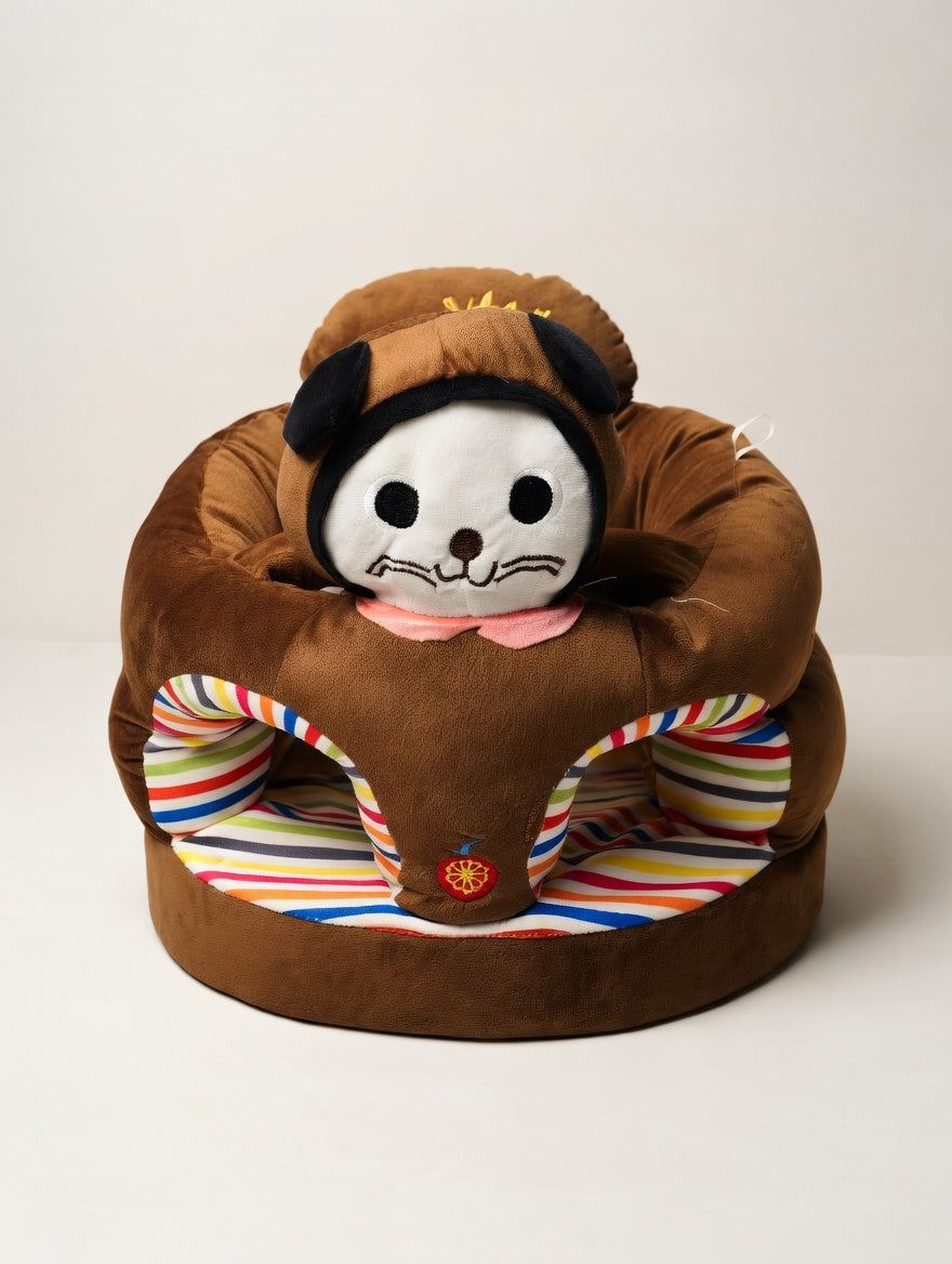 Plush Animal Support Seat for Infants – Soft Upright Sitting Chair for Babies